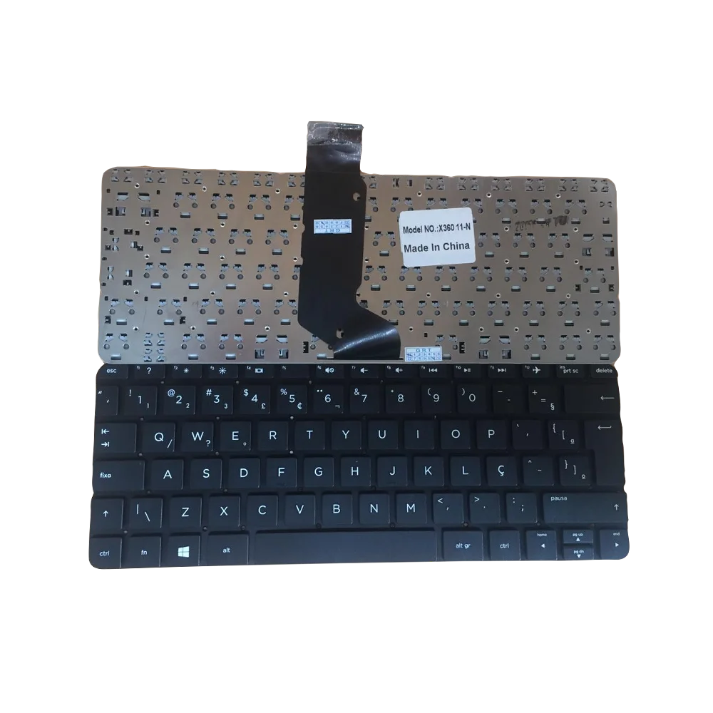 Teclado P/ Notebook Hp Pavilion X360 11-n - Br Preto Teclado P/ Notebook Hp Pavilion X360 11-n - Br Preto