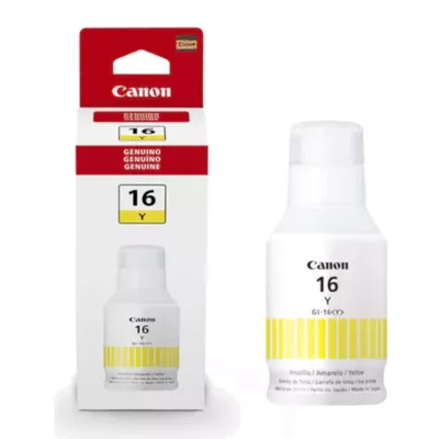 Tinta Canon Gi-16y Gi16y 4420c001aa Amarelo | Mega Tank Gx6010 Gx7010 | 132ml