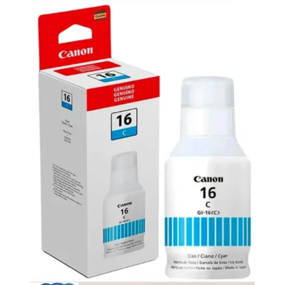 Tinta Canon Gi-16c Gi16c 4418c001aa Ciano | Mega Tank Gx6010 Gx7010 | 132ml