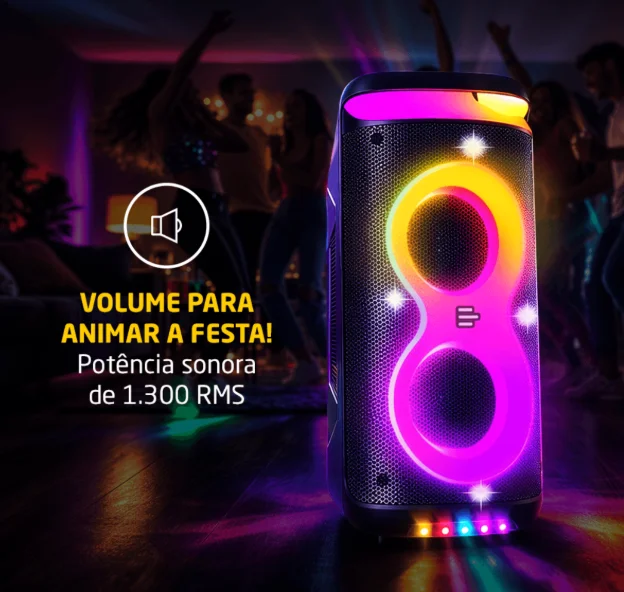 Caixa De Som Torre Pulsebox 3 1300w Bluetooth Pulse - Sp519