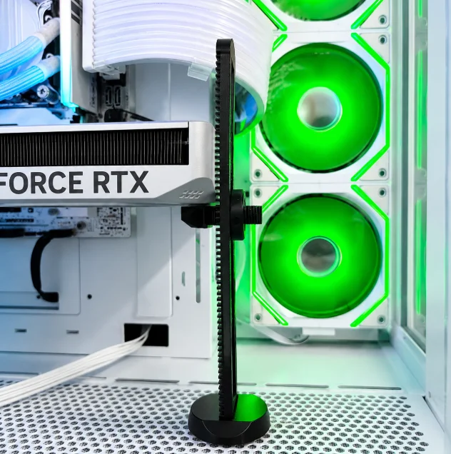Imagem 3 de 5 do produto Suporte Para Placa De Vídeo Gpu Aste Preto (ajustável 22mm X 190mm)