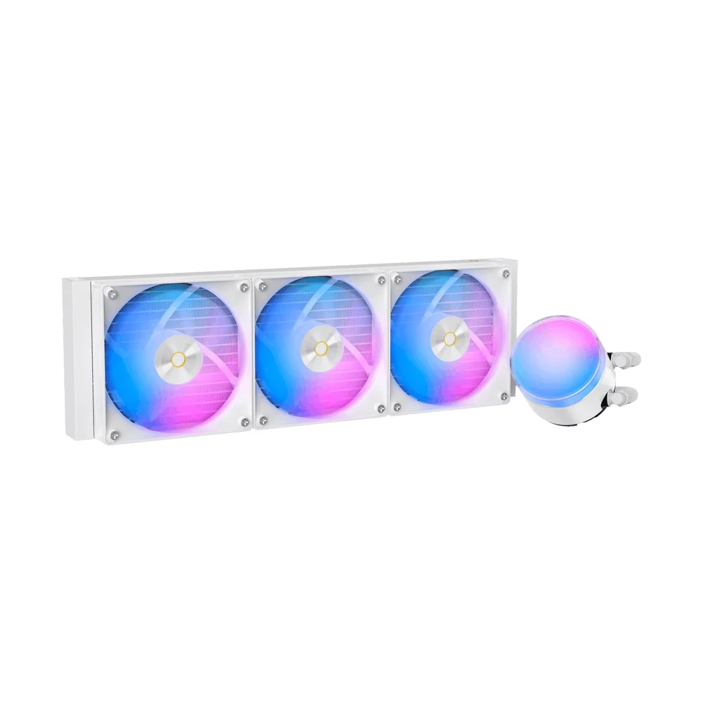 Imagem 3 de 5 do produto Water Cooler 360mm Ocypus Delta L36 Wh ARGB V2, White - Delta-l36-wh3aawnn02x-gl