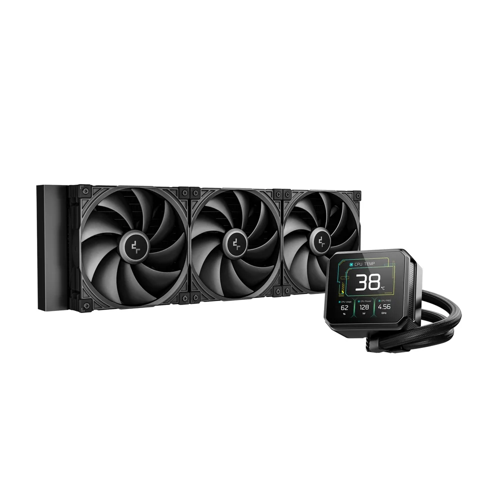 Imagem 3 de 5 do produto Water Cooler 420mm Deepcool Spartacus, Display Lcd 3.4”, Black - R-spt420-bkdsmp-g-1