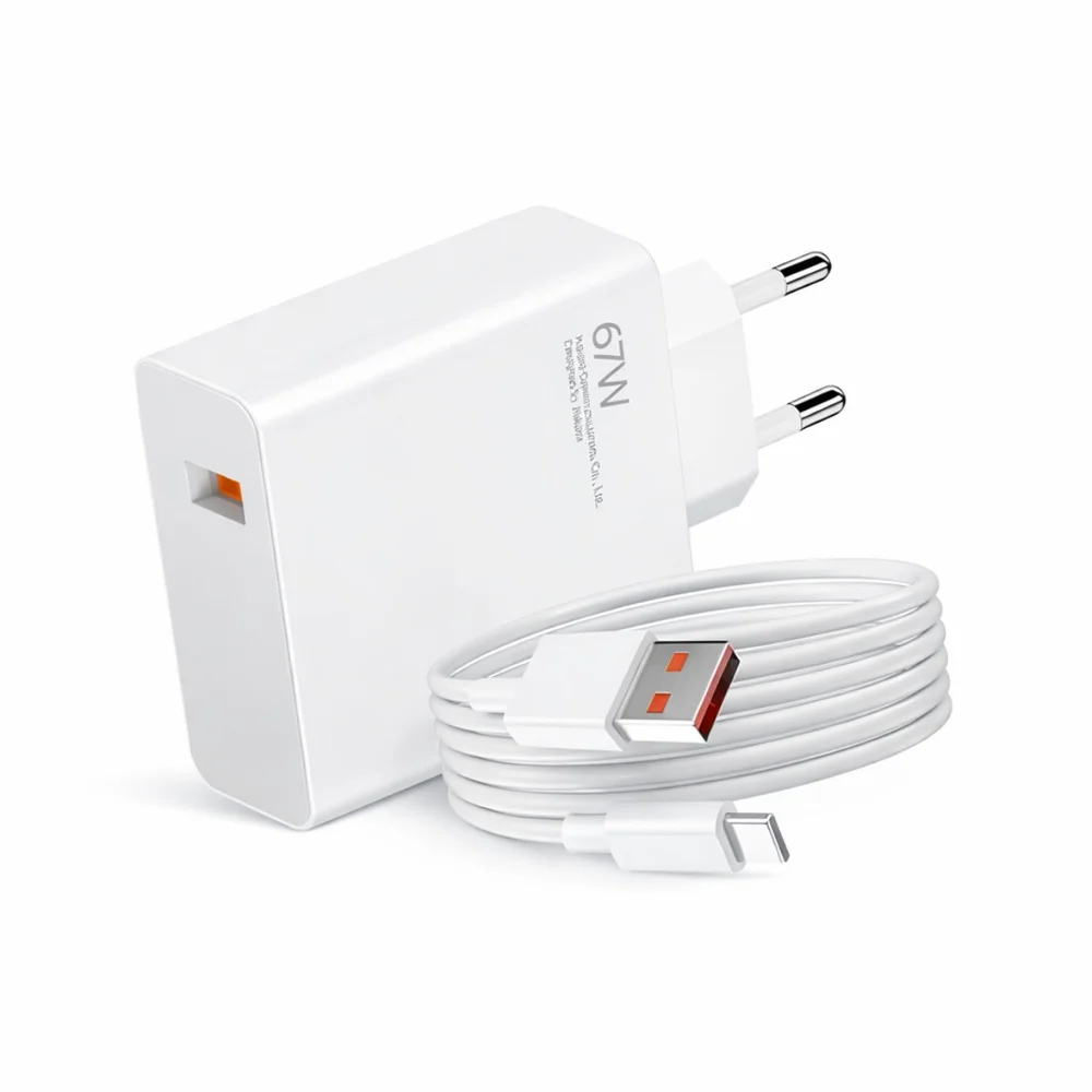 Imagem 2 de 5 do produto Carregador Xiaomi Hypercharge Kit 67w Usb-a - Branco
