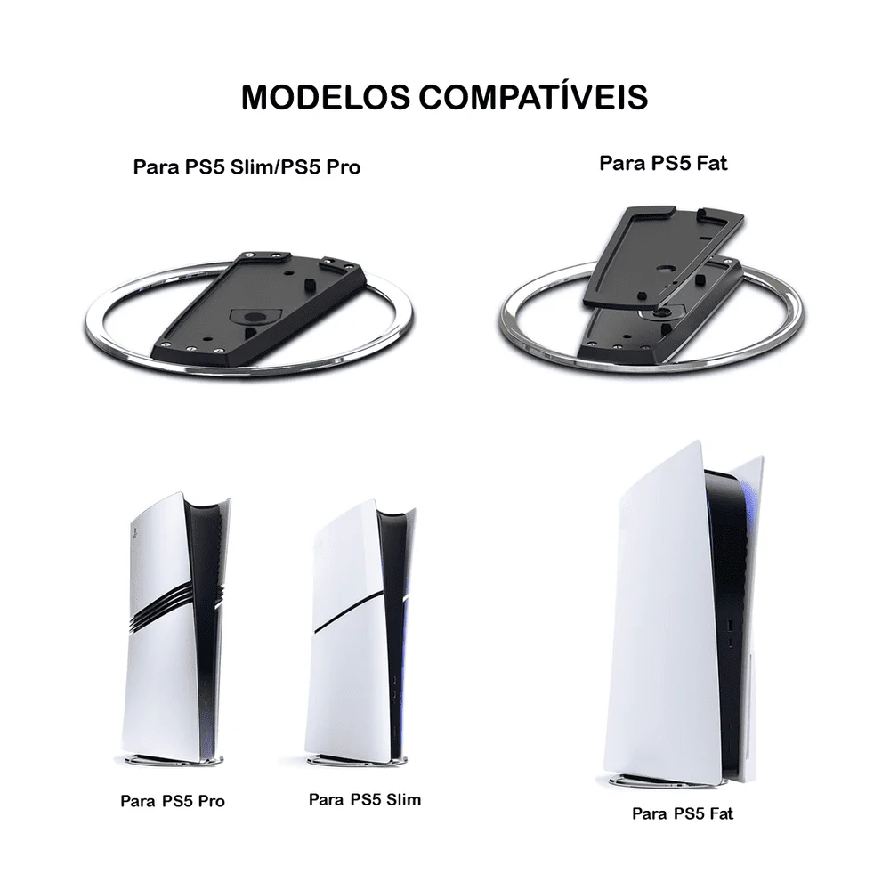 Suporte Vertical Para Ps5 Fat, Slim E Pro Suporte Vertical Para Ps5 Fat, Slim E Pro