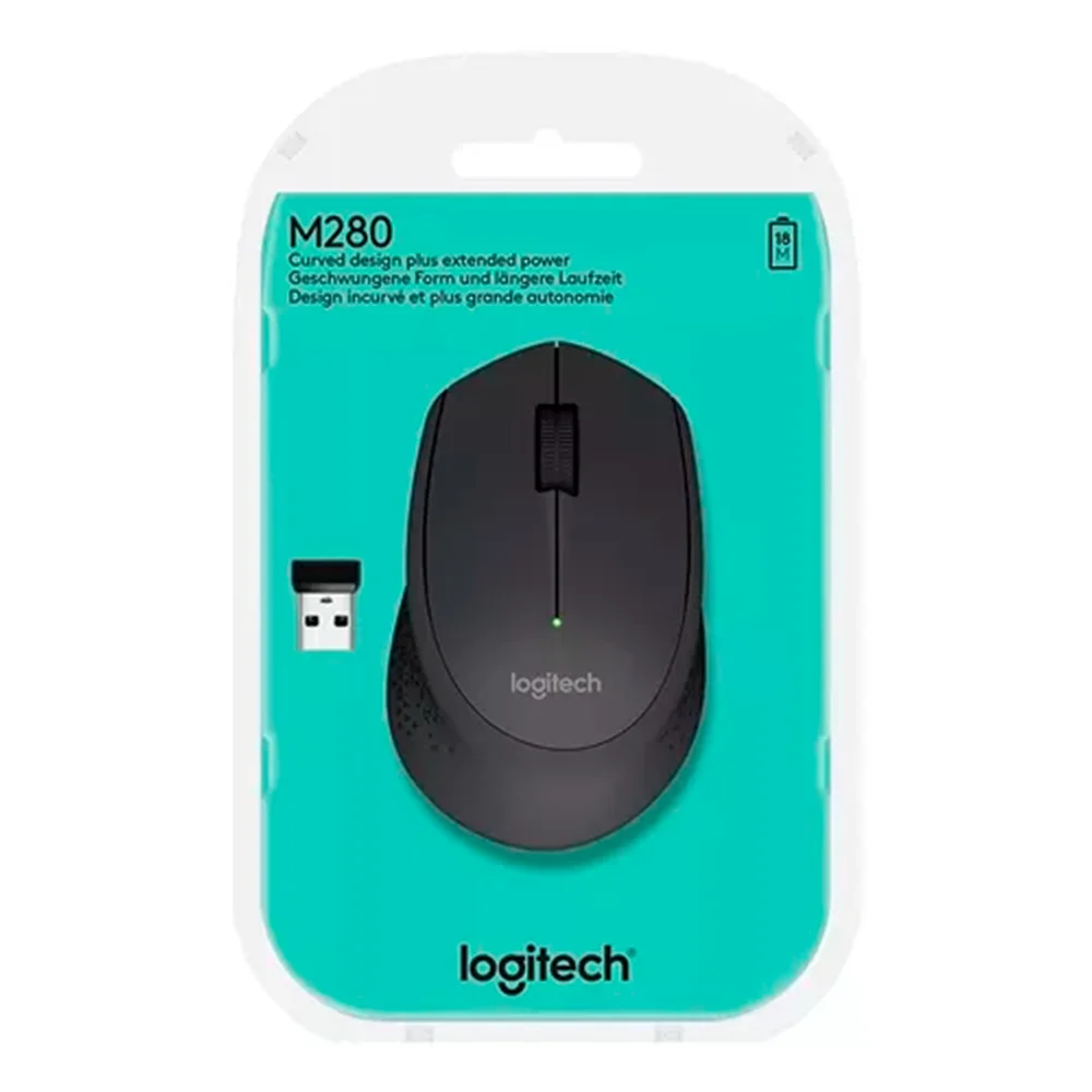 Imagem 5 de 5 do produto Mouse Logitech Comfort Plus Para PC Escritório E Uso Doméstico - Sem Fio - Excelente Ergonomia