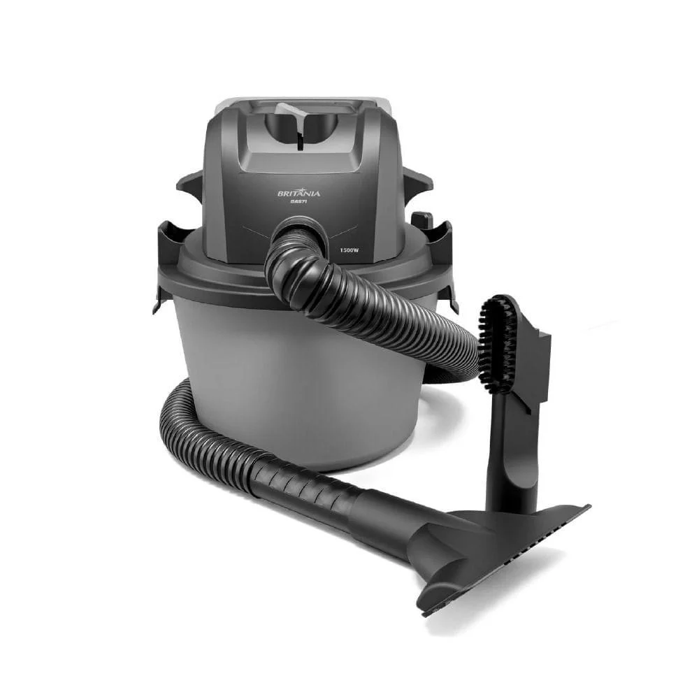 Aspirador De Pó E Água Britânia 6 Litros Bas71 1500w Cinza E Preto 220v