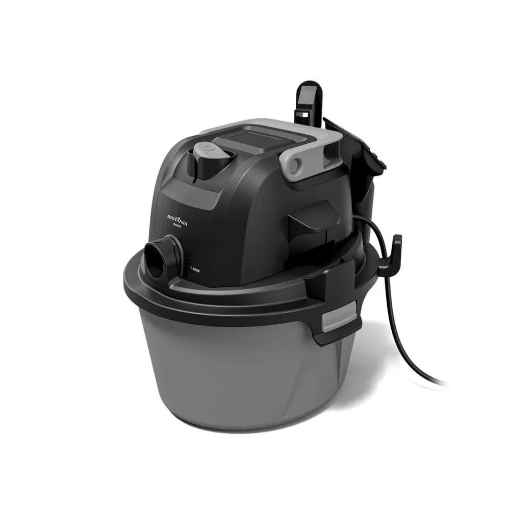 Imagem 4 de 5 do produto Aspirador De Pó E Água Britânia 6 Litros Bas71 1500w Cinza E Preto 220v