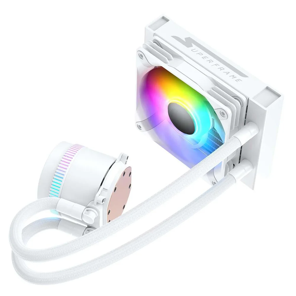 Imagem 4 de 5 do produto Water Cooler Superframe Isengard, ARGB, 120mm, Intel-amd, Controladora, White, Sf-w120w