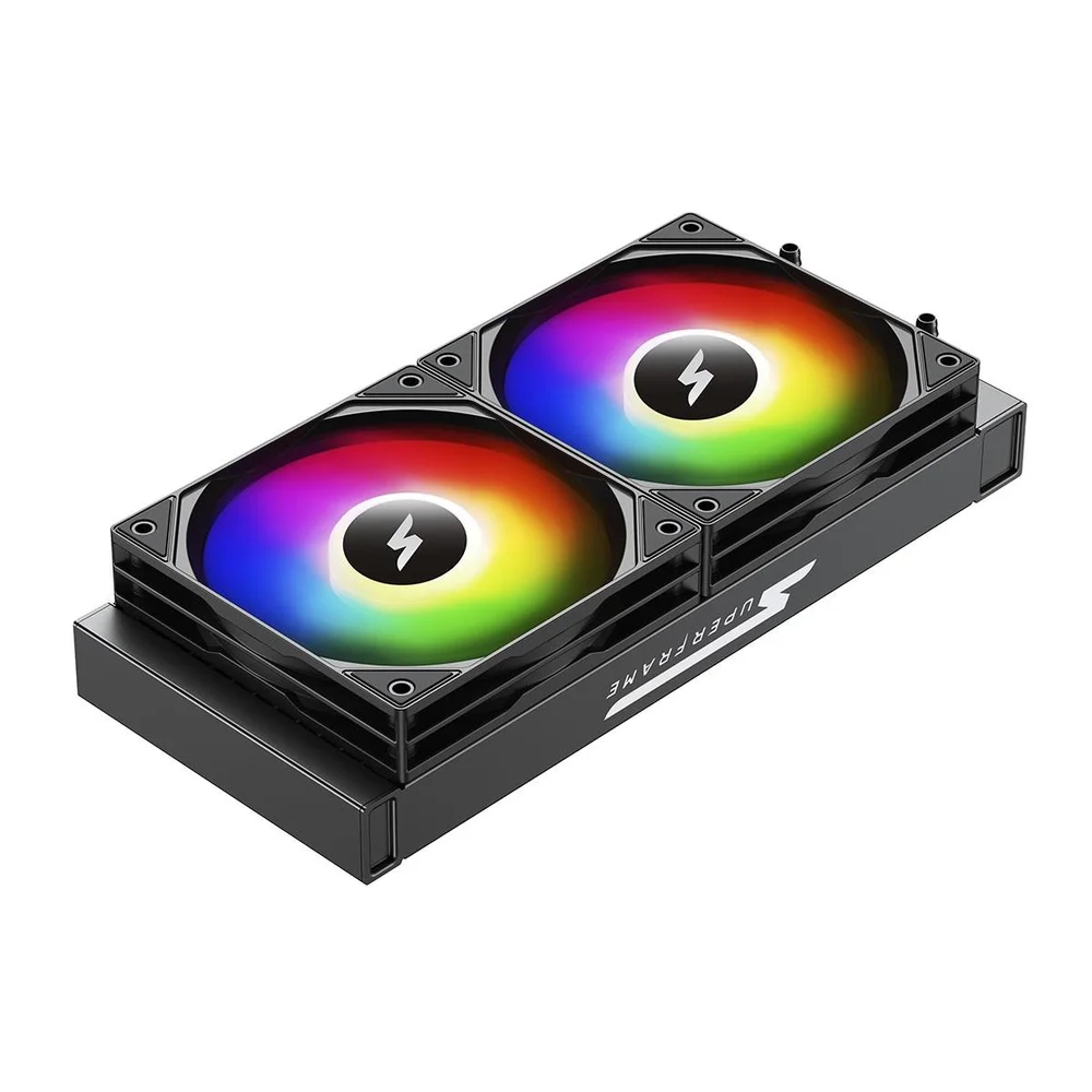 Imagem 4 de 5 do produto Water Cooler Superframe Isengard Magic, 240mm, Bomba Infinit, Display Lcd Customizável, ARGB, Intel-amd, Black, Sf-w240-mb