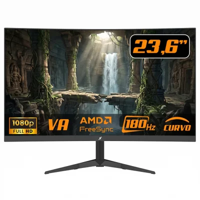 Monitor Gamer Superframe Precision Ultra V4, 23.6 Pol, Curvo, Full Hd, Va, 180hz, RGB, Freesync/g-sync, HDMI/dp, Sfpccb-24180-FULL HD
