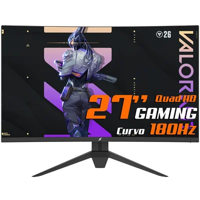 Monitor Gamer Superframe Precision, 27 Pol, Quad Hd, Curvo, 180hz, Freesync/g-sync, HDMI/dp, Sfpccb-27180-qhd