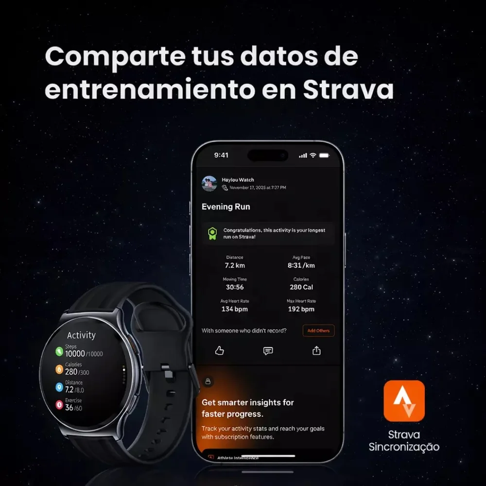Imagem 4 de 5 do produto Smartwatch Haylou Solar Lite 2 AmoLED - Preto