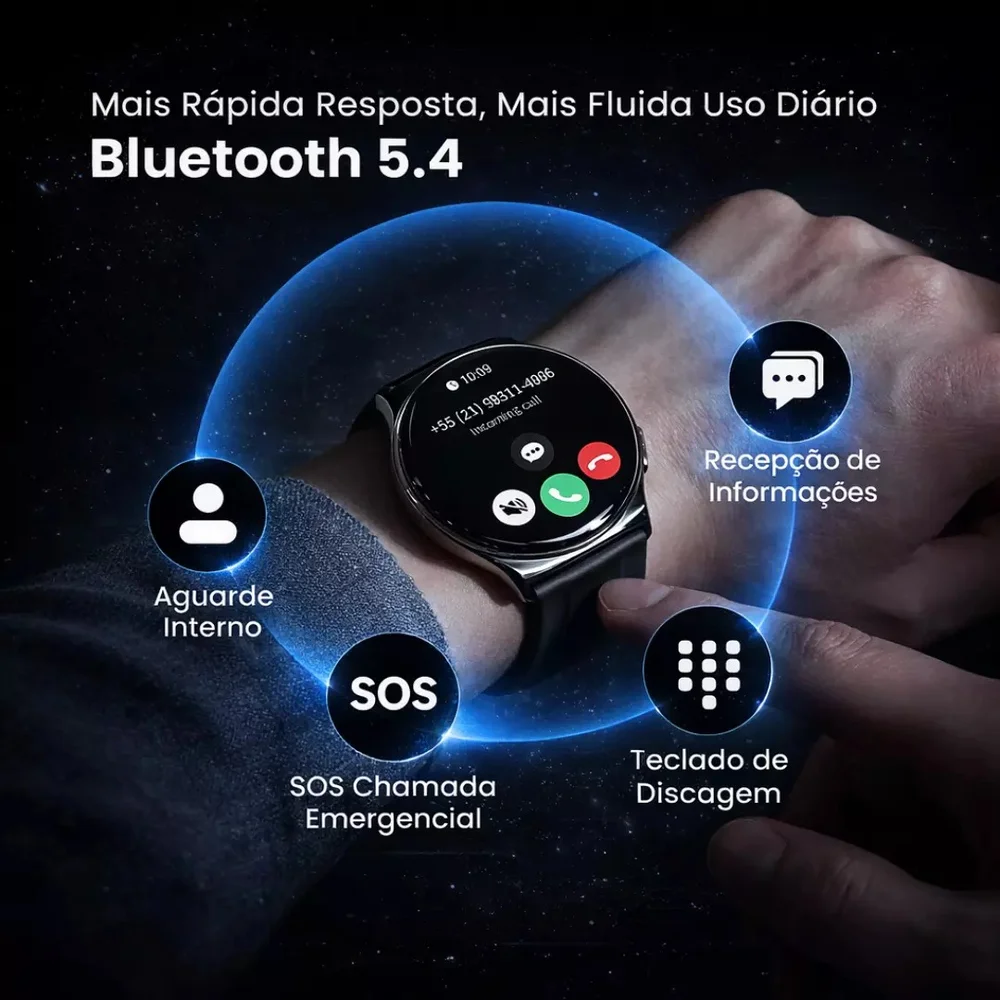 Imagem 5 de 5 do produto Smartwatch Haylou Solar Lite 2 AmoLED - Preto