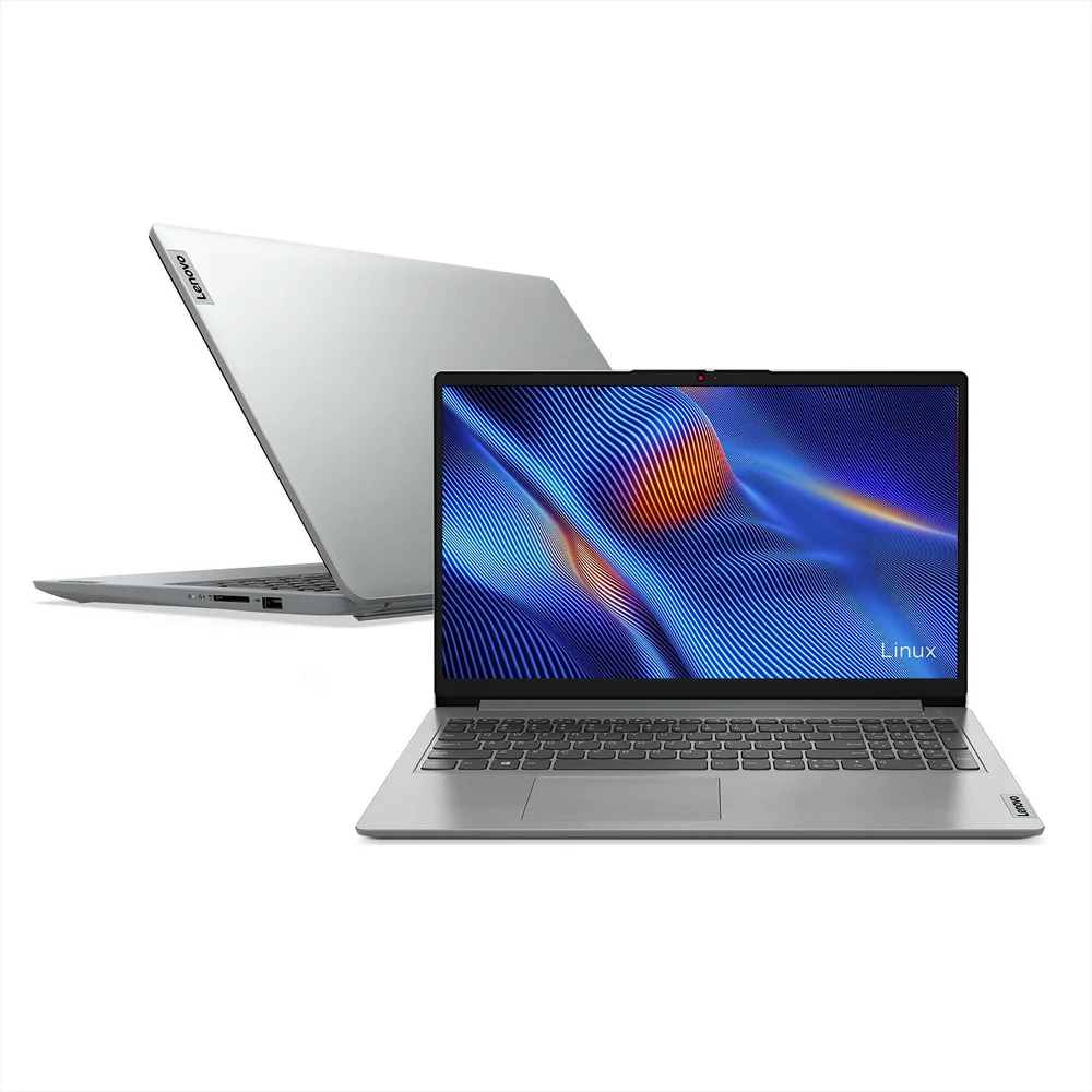 Notebook Lenovo Ideapad 1 Amd Ryzen 5 7520u 8GB 512gb SSD Linux 15" - 82x5s00700