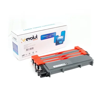 Kit 3 Cartuchos De Toner Evolut Supreme Compativel Brother Tn660 (2370) Preto