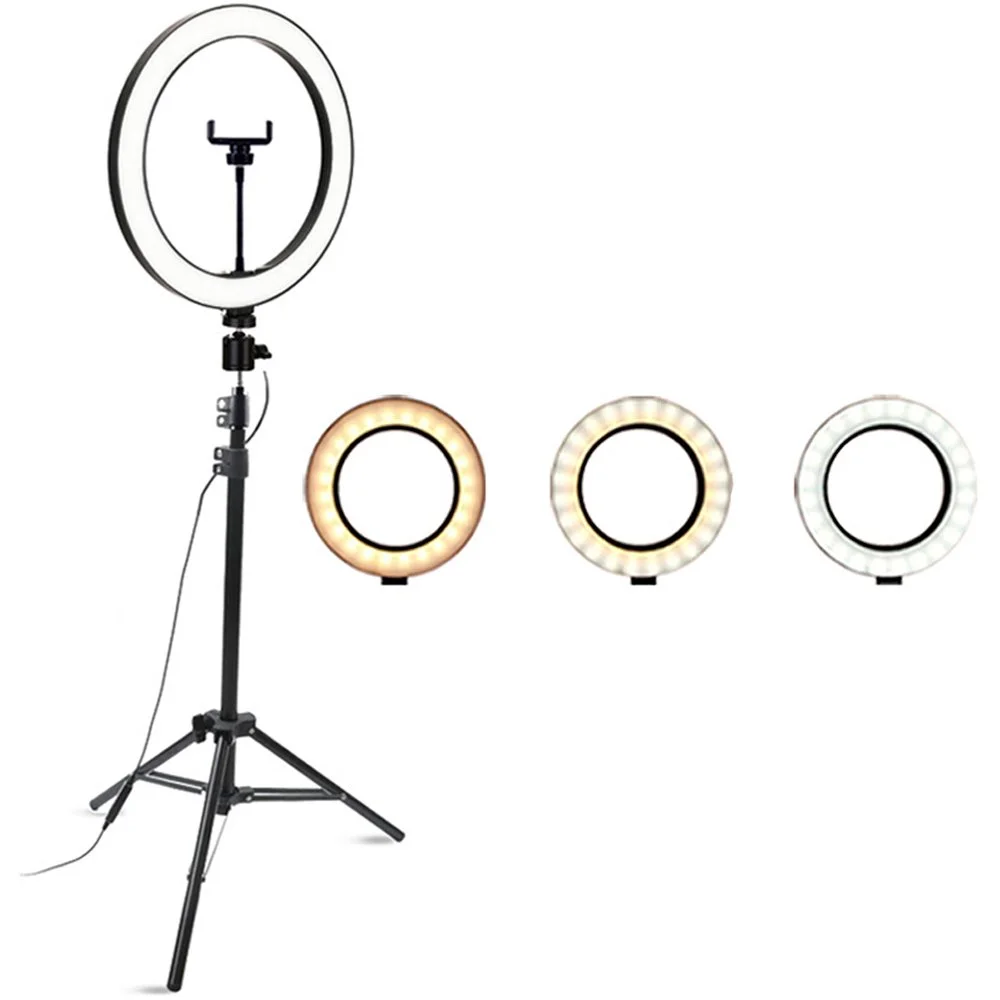 Imagem 5 de 5 do produto Ring Light 10 Pol LED Usb 3200k 6500k 5500k Com Tripé