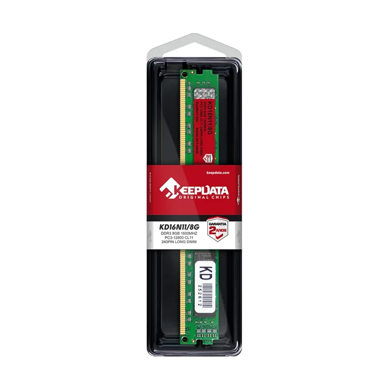 Imagem 2 de 4 do produto Memória Ram Keepdata 8GB Ddr3 1600mhz Cl11 Dimm Desktop Kd16n11/8g