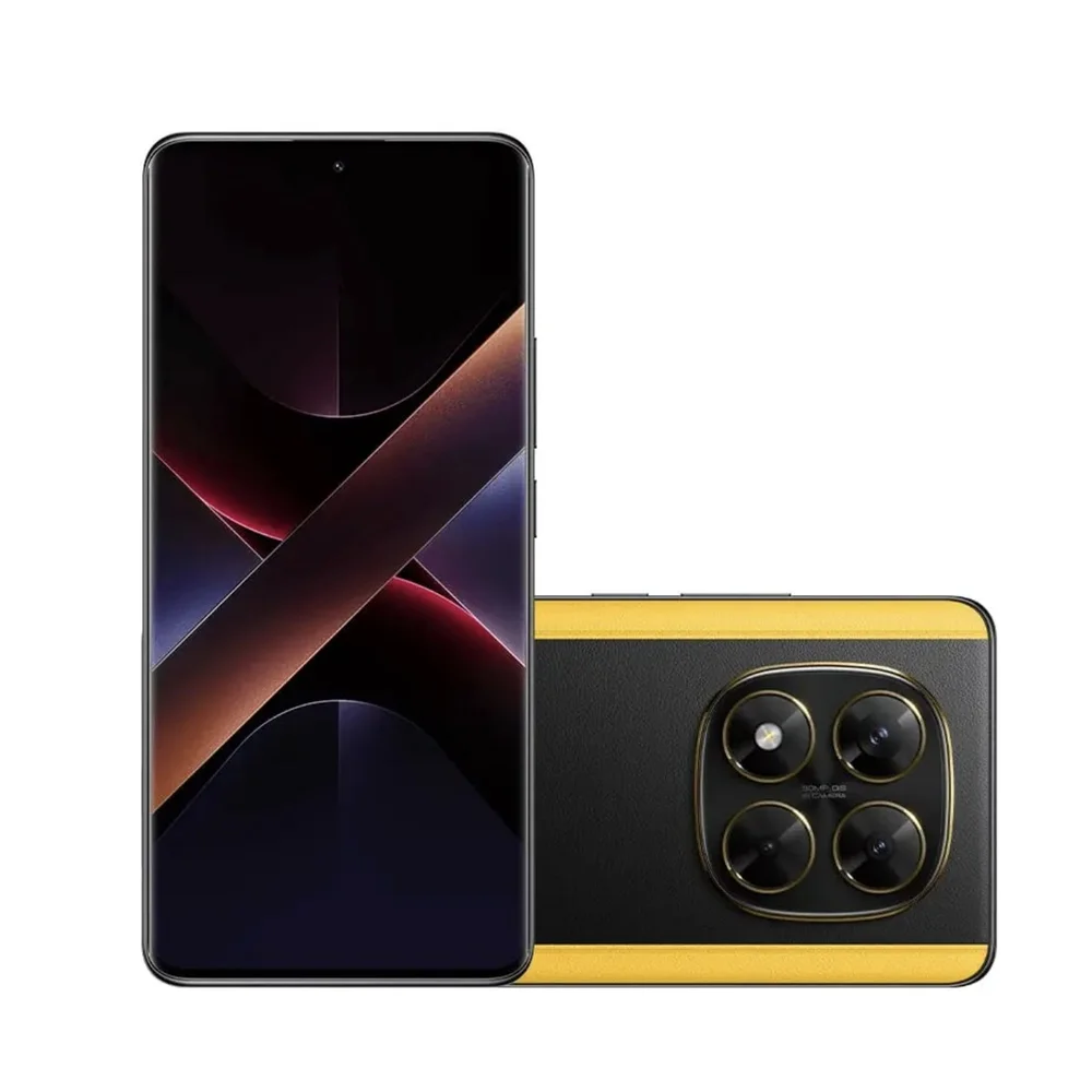 Smartphone Xiaomi Poco X7 5g 12gb Ram 512gb Preto Tela AmoLED 6,67" 120hz Câmera 50mp Ois Bateria 5500mah