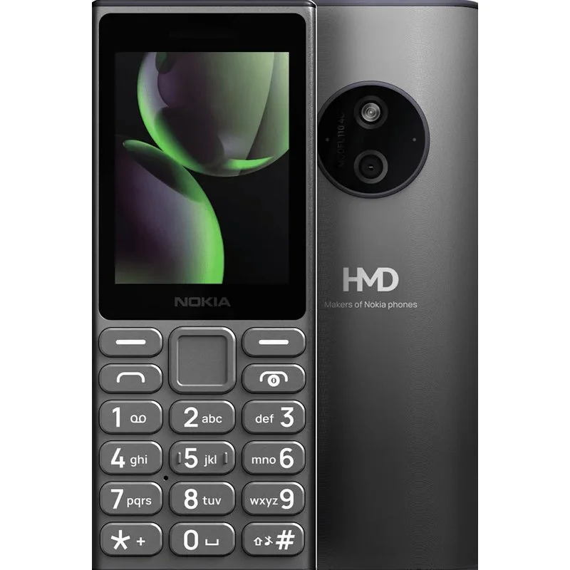 Celular Nokia 125 4g Dual Chip Tela 2,4 Rádio Fm Lanterna Botões Grandes Idoso Preto