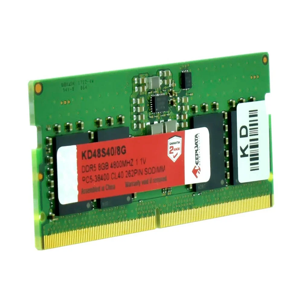 Imagem 2 de 2 do produto Memória Ram Notebook Keepdata Kd48s40/8g 8GB Ddr5 4800mhz Sodimm Cl40 1.1v Alta Performance Upgrade Laptop