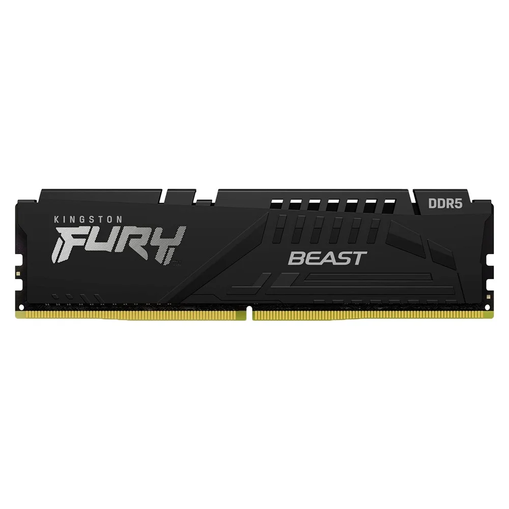 Memória Ram Kingston Fury Beast Kf552c40bb-16 16gb Ddr5 5200mhz Cl40 Dimm Desktop PC Gamer Alta Performance Dissipador Preto Memória Ram Kingston Fury Beast Kf552c40bb-16 16gb Ddr5 5200mhz Cl40 Dimm Desktop PC Gamer Alta Performance Dissipador Preto
