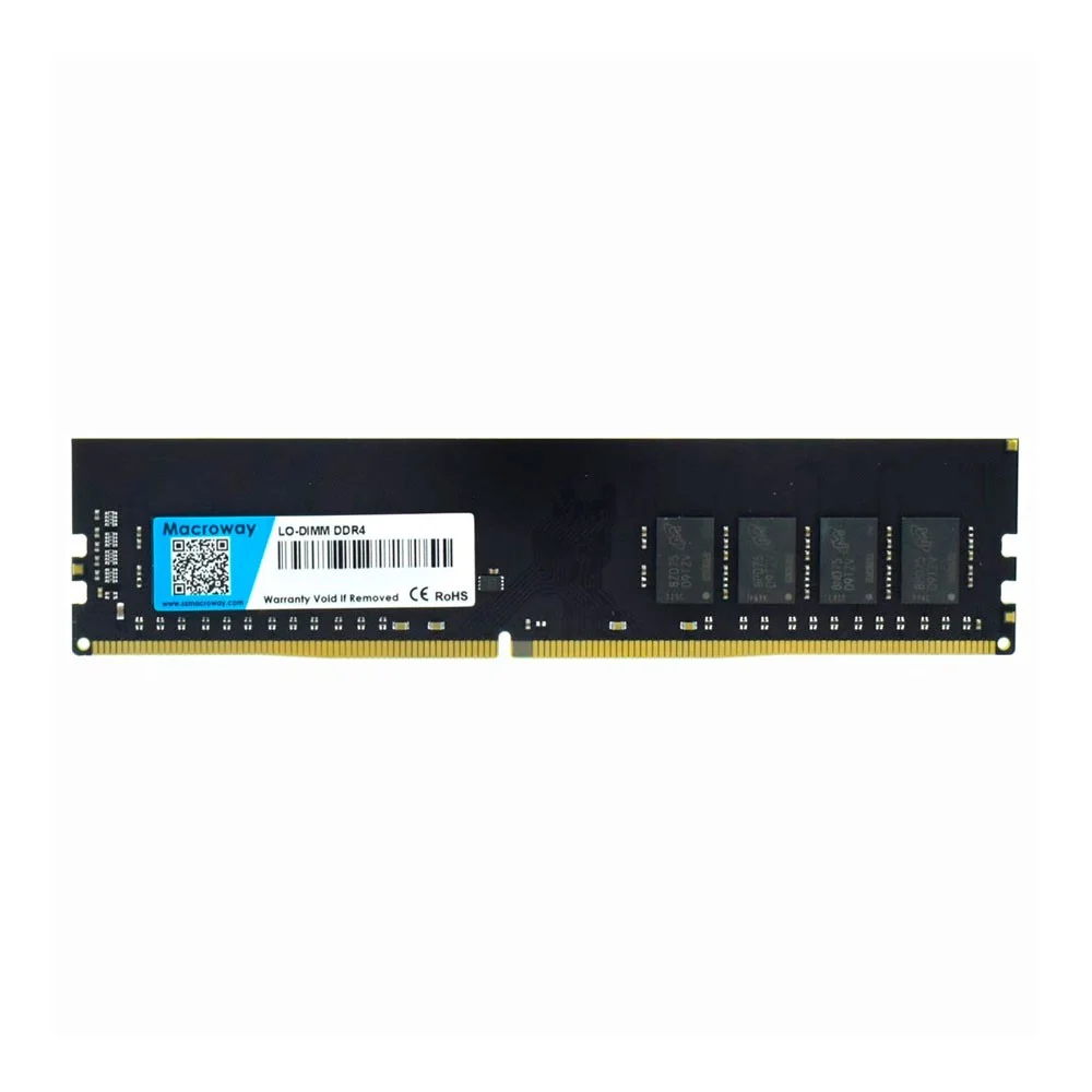 Memória Ram Macroway 32gb Ddr4 2666mhz Udimm PC Desktop Alta Performance Dual Channel Latência Cl19 1.2v Memória Gamer Upgrade Computador