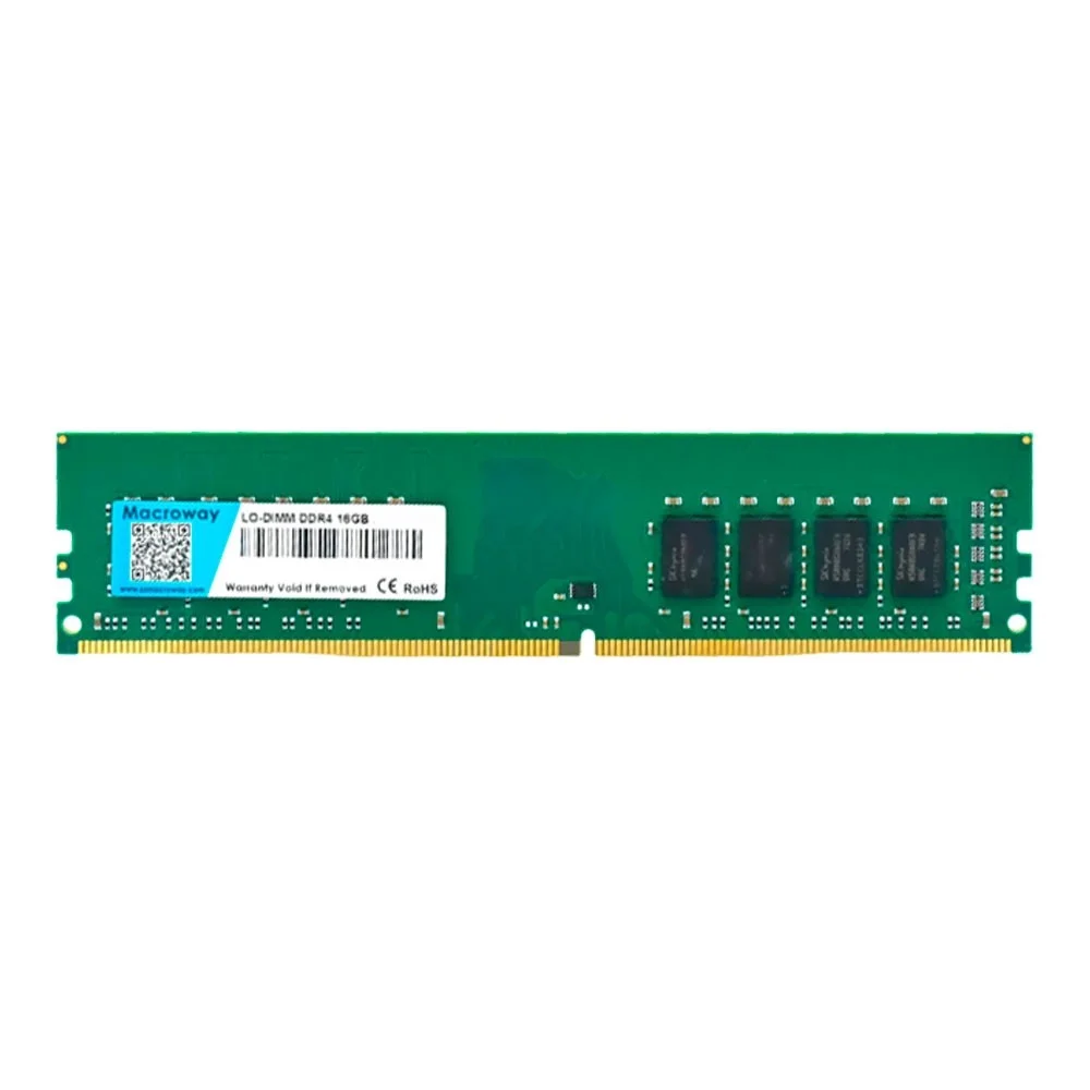 Memória Ram Macroway 16gb Ddr4 2666mhz Udimm PC4-21300 Cl19 1.2v Desktop Memória De Alta Performance Upgrade PC Gamer E Trabalho