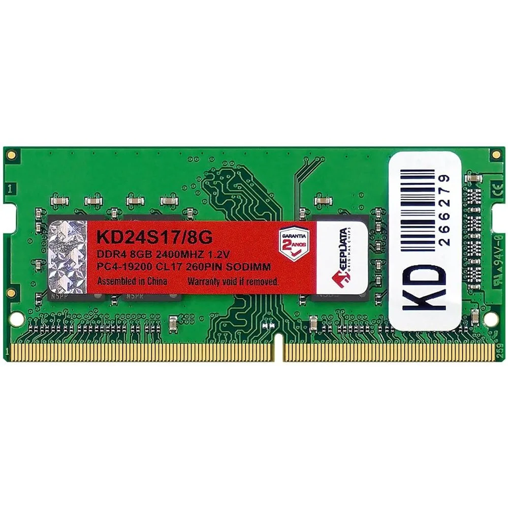 Placa de vídeo Keepdata DDR4-2400 1x8GB SO-DIMM — foto 1 de 2