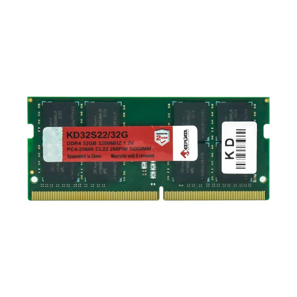 Placa de vídeo Keepdata DDR4-3200 1x32GB SO-DIMM — foto 1 de 2