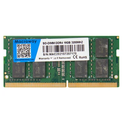 Memória Ram Macroway 16gb Ddr4 3200mhz So-dimm Notebook PC Laptop Alta Performance Upgrade Velocidade 260-pin Cl22 1.2v