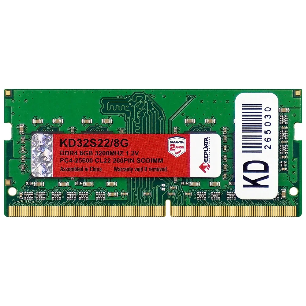 Placa de vídeo Keepdata DDR4-3200 1x8GB SO-DIMM — foto 1 de 2