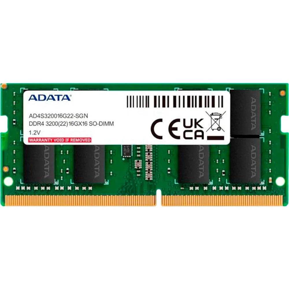 Placa de vídeo Adata DDR4-3200 1x16GB SO-DIMM — foto 1 de 1