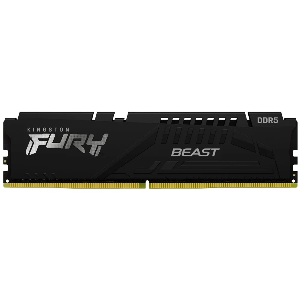 Memória Ram Kingston Fury Beast Kf556c40bb-16 16gb Ddr5 5600mhz PC Desktop Gamer Dissipador Calor Latência Cl40 Plug N Play Preto