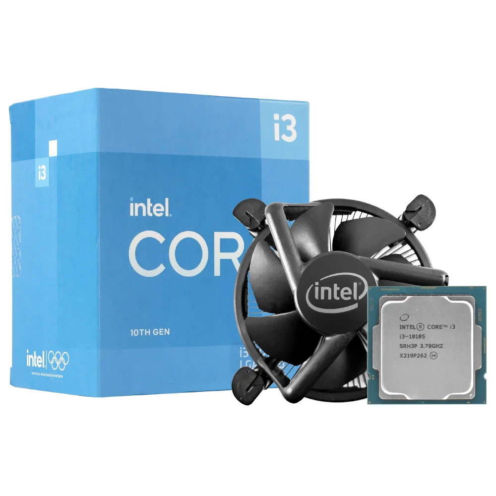 Processador Intel Core i3 10105 Socket LGA  1200 / 3.7ghz / 6mb