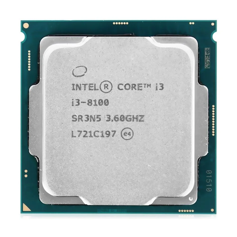 Processador Intel Core i3 8100 Socket LGA  1151 / 3.6ghz / 6mb - Oem