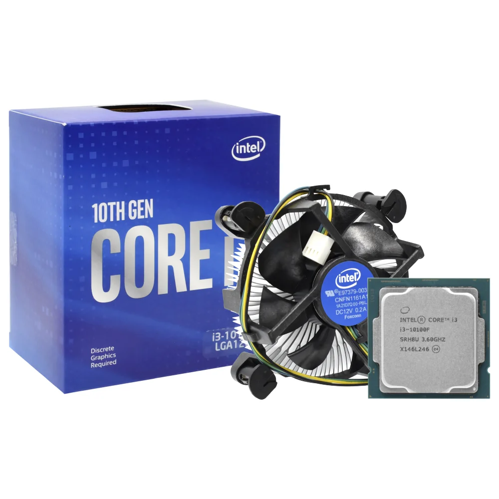 Processador Intel Core i3 10100f Socket LGA 1200 / 3.6ghz / 6mb