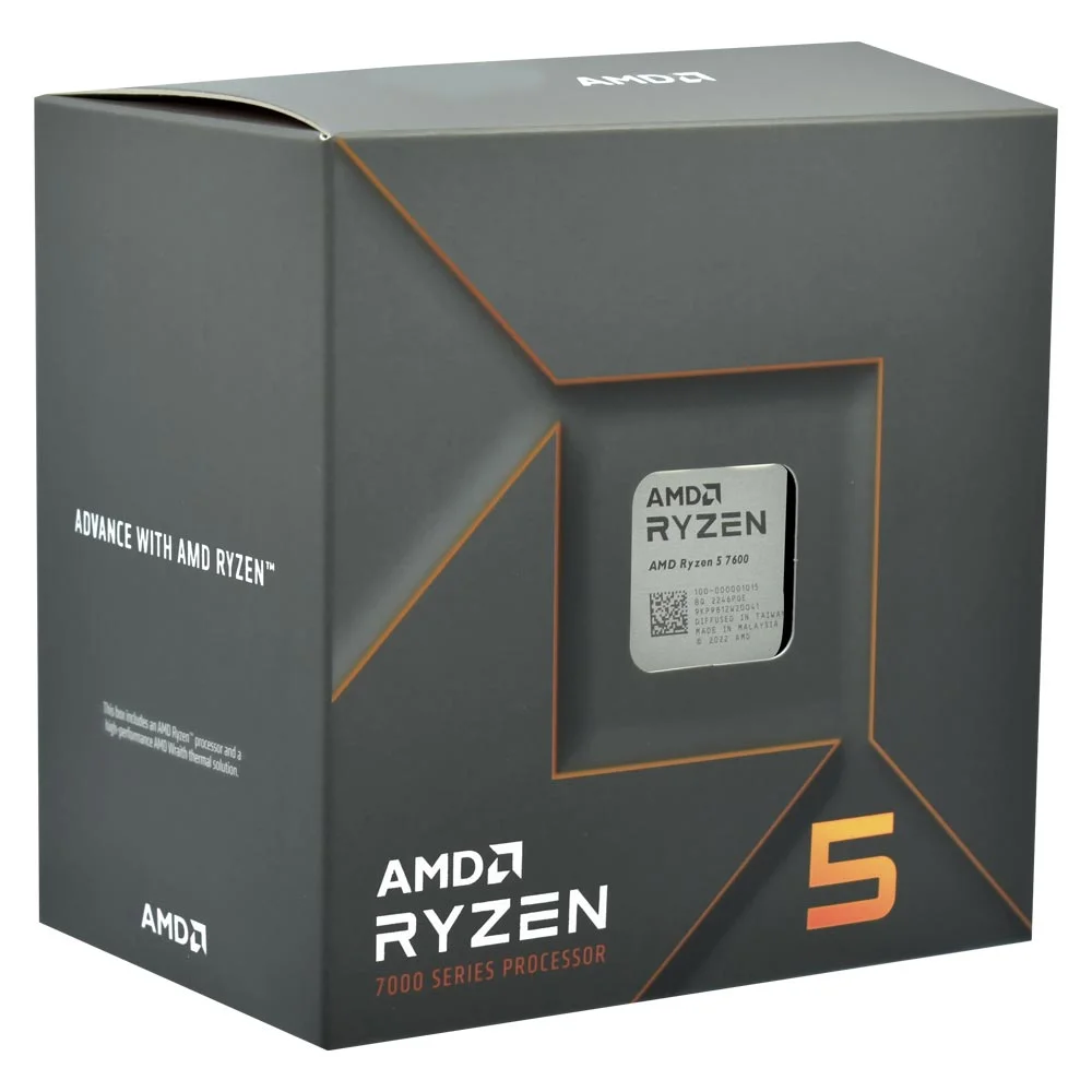 Imagem 3 de 3 do produto Processador Amd Ryzen 5 7600 Socket Am5 / 3.8ghz / 38mb