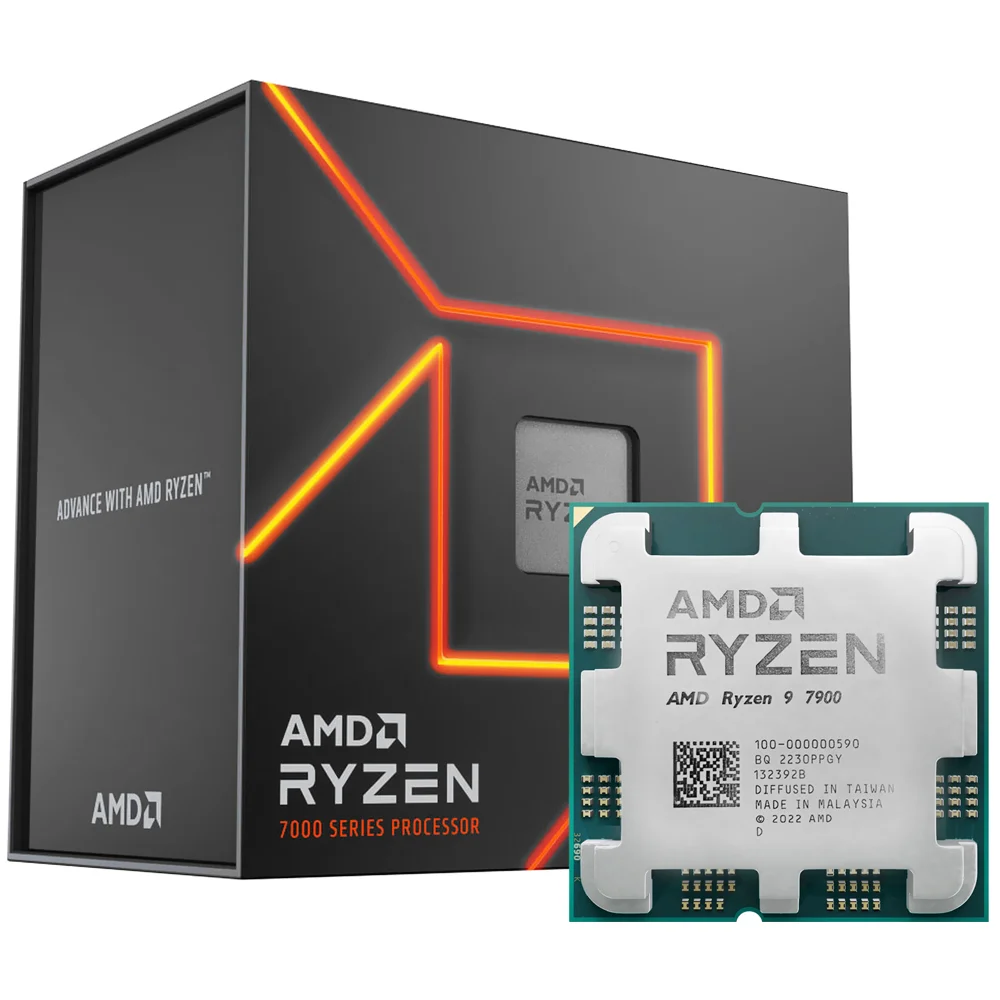 Imagem 2 de 3 do produto Processador Amd Ryzen 9 7900 Socket Am5 / 3.7ghz / 76mb
