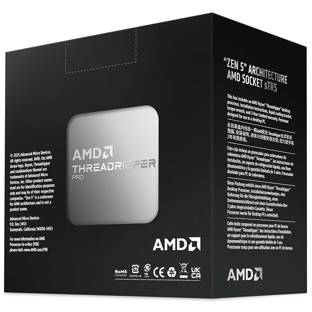 Processador Amd Ryzen Threadripper Pro 9975wx Socket Str5 / 4.0ghz / 160mb Processador Amd Ryzen Threadripper Pro 9975wx Socket Str5 / 4.0ghz / 160mb