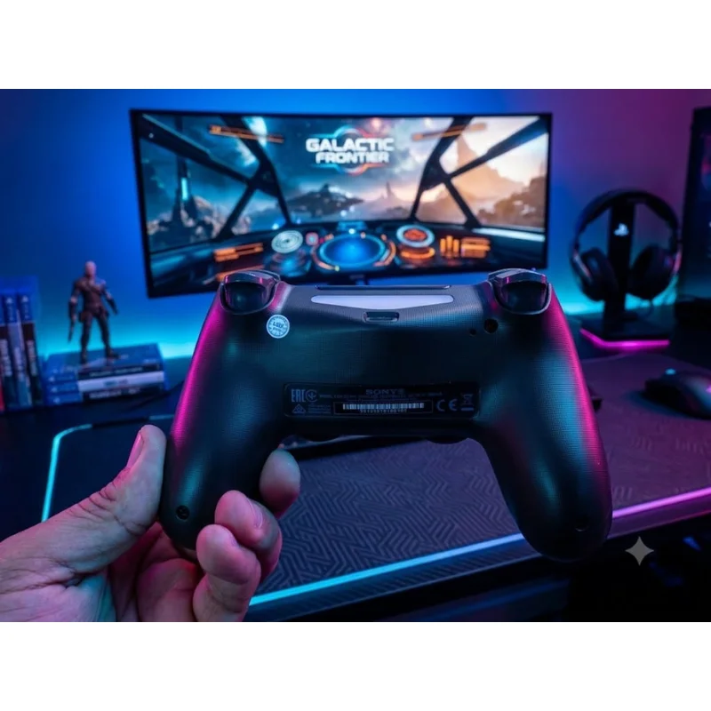 Imagem 2 de 4 do produto Controle Sem Fio Compatível Com Play4 Ps4 Playstation 4 / Slim / Pro / PC E Smart Tvs Samsung Personalizado