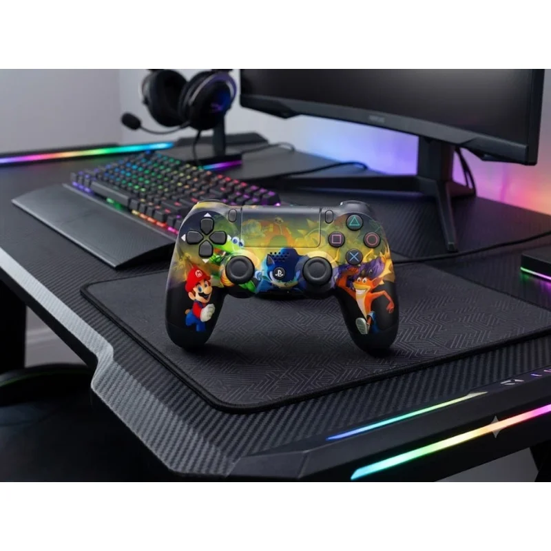 Imagem 4 de 4 do produto Controle Sem Fio Compatível Com Play4 Ps4 Playstation 4 / Slim / Pro / PC E Smart Tvs Samsung Personalizado