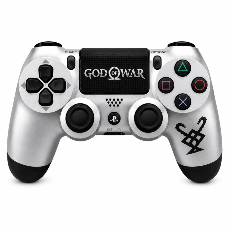 Controle Sem Fio Compatível Com Play4 Ps4 Playstation 4 / Slim / Pro / PC E Smart Tvs Samsung Personalizado Cor:cinza Go