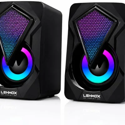 Caixa De Som Subwoofer Ley-1916 3w Usb Preto LED RGB Gamer