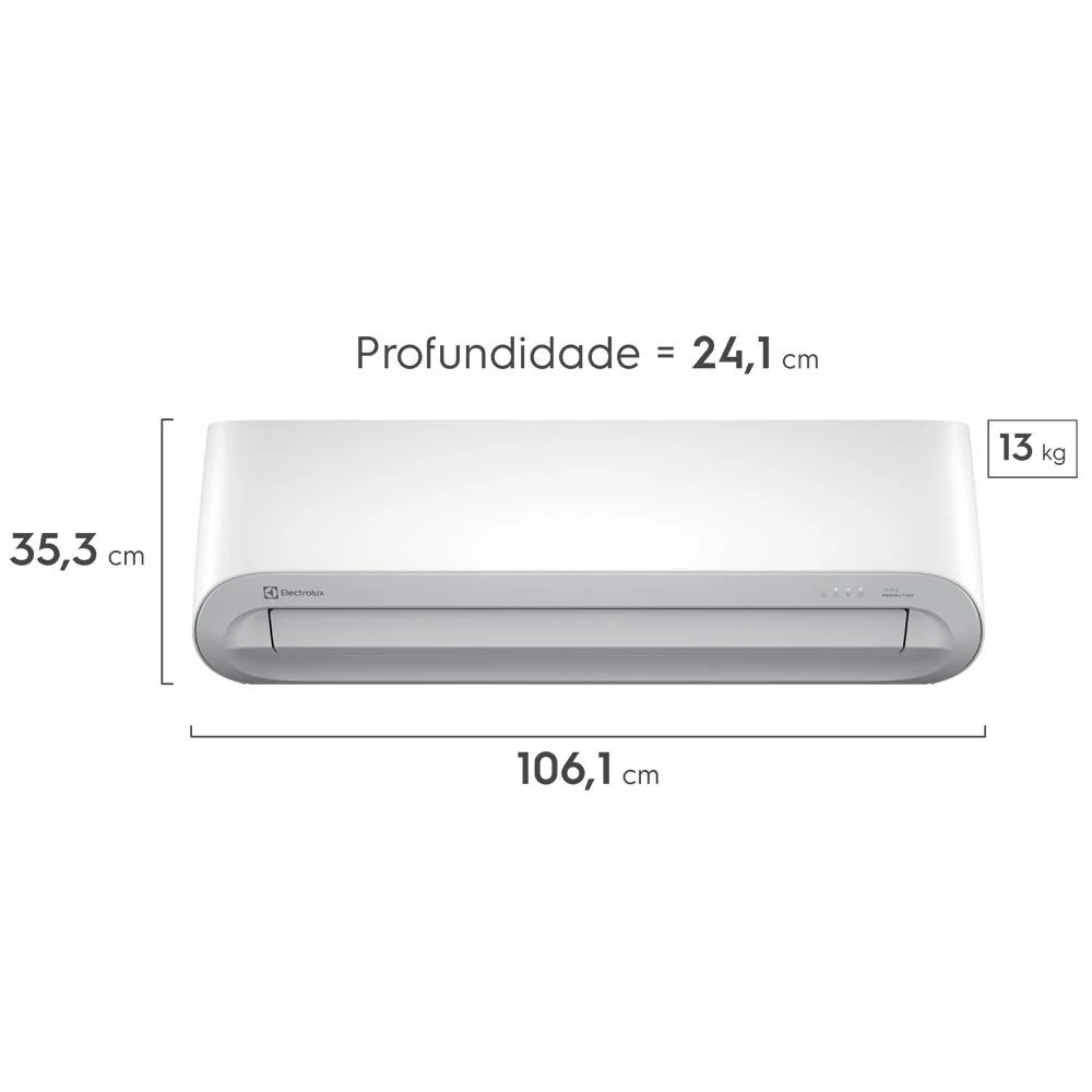 Imagem 4 de 5 do produto Ar Condicionado Split Electrolux Hi Wall Color Adapt Inverter 24.000 Btu/h Frio Monofásico Branco Ji24f/je24f 220v