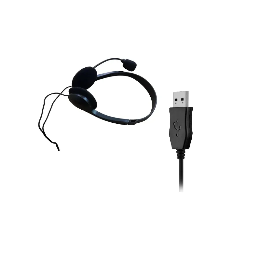 Imagem 3 de 3 do produto Fone De Ouvido Hoopson Headset Com Microfone Usb + Adap Usb C F-024