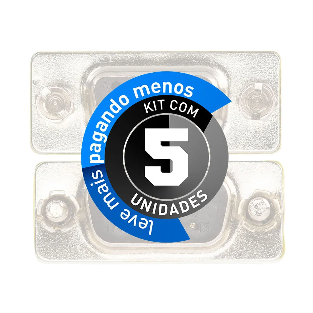 Imagem 2 de 2 do produto Kit Com 5 Emenda Vga Macho X Vga Fêmea