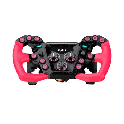 Volante Gamer Pxn Gt One Alta Performance Para Simuladores Iluminação RGB - Rosa