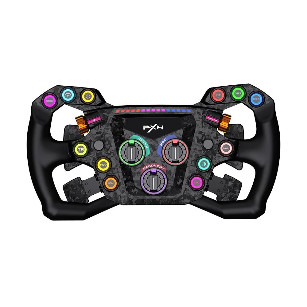 Imagem 5 de 5 do produto Volante Gamer Pxn Gt One Alta Performance Para Simuladores Iluminação RGB - Rosa
