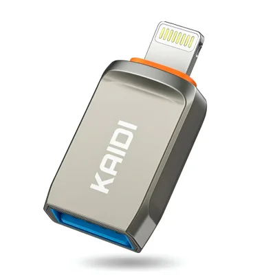 Adaptador Lightning Para Usb Kaidi Kd-2524a Usb Para Ios Otg Transmissão Rápida